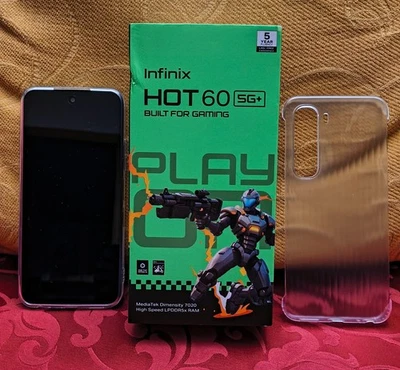 Infinix Hot 60 5G+ Tundra Green 128 GB  6 GB RAM Global Version Unlocked - Immagine 1 di 4