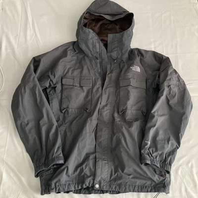 The North Face Hyvent Nylon Jacket Mens Large Graphite Gray Rain Coat - Image 1 of 4
