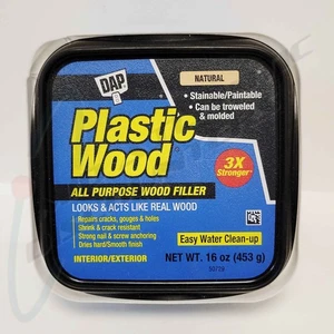 DAP Plastic Wood Latex All-Purpose Wood Filler, 16-oz. Natural Color - Picture 1 of 1