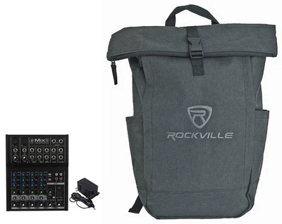 Mackie Mix8 8 Channel Compact Mixer Constructed w/Durable Metal Chasis+Backpack - Image 1 of 4