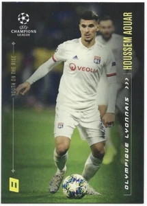 2020 Topps Lionel Messi Champions League Youth Hossem Aouar Olympique Lyonnais - Picture 1 of 2