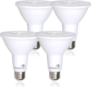 4-Pack PAR30 LED Light Bulbs, 10W = 100W , 3000K Soft White LED Light Bulbs, 90 - Picture 1 of 7