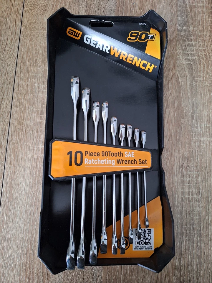 10pc Gear Wrench Ratchet Wrench Set Brand New Tools Workshop - image 1 of 2