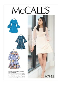 McCall's Easy Sewing Pattern M7832 - Misses’ Dresses - Choose Your Sleeve & Dres - Picture 1 of 5
