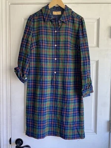 Vestido J61 Vintage Pendleton Lana Cinturón Tartán Cuadros Botón Delantero Rojo Verde 16 - Imagen 1 de 6