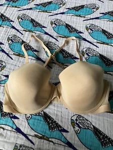 Reggiseno t-shirt donna French Connection nudo beige taglia 36D nuovo senza etichette - Foto 1 di 7