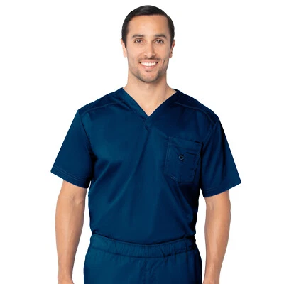 Blusa Médica Landau Essentials Para Hombre Cuello en V -# 4098 AZUL MARINO SML, LGE Foto 1 de 4
