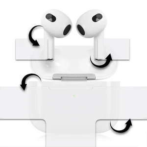 Pellicola Decorativa Protettiva Air Pod 3.Gen Design Set Trasparente R189-23 - Zdjęcie 1 z 6