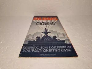 ANTIKER TOURISTENFÜHRER SALZBURG ALBUS TOUREN 1935/1936 BERANN ENGLISCH FRANZÖSISCH GER - Bild 1 von 7
