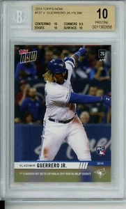 BGS 10 2019 Topps Now VLADIMIR GUERRERO JR. #137 Pristine Rookie RC - Imagen 1 de 2