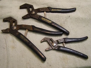 3 Different USA Craftsman Professional Robo Grip Pliers 45008 45009 & 45010 - Bild 1 von 10