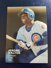 Jerome Walton Chicago Cubs 1990 Action Superstars #1 RARE ODDBALL NM