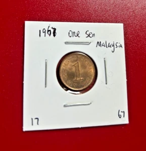 1967 MALAYSIA ONE CENT COIN - NICE WORLD COIN !!! - Picture 1 of 2