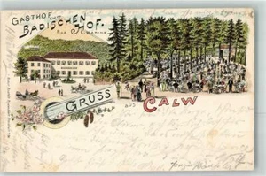 13478098 - 7260 Calw Gasthaus Zum Badischen Hof E. Haering 1898 - Bild 1 von 2