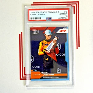 2024 Topps Now Formula 1 F1 #12 LANDO NORRIS PSA 10 First Victory - Imagen 1 de 2
