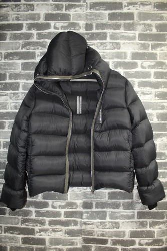 COA Rick Owens Fogachine Gimp Piumino Puffer Zip Intera S S22 Taglia US 38 IT 48