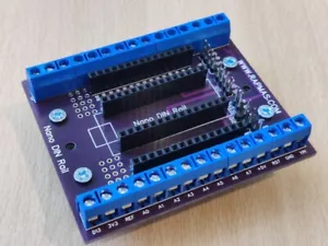 Arduino Nano DIN rail adapter with breadboard, I2C, SPI, UART - Picture 1 of 11