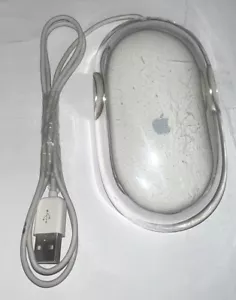 Apple Pro Mouse USB Vintage Genuine M5769 iMac Clear White Corded One Button - Picture 1 of 4