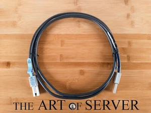 Dell W390D 2m 6ft External SAS SFF-8088 to SFF-8088 Cable for DAS JBOD enclosure - Picture 1 of 3