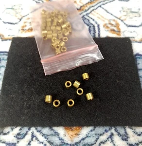 54 M3 Round Brass Non-Thread Column Standoff Spacer Washer 3mm I.D. 5mm x 5mm - Picture 1 of 1