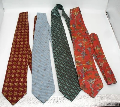 Corbata de seda Ermenegildo Zegna 100% juego de 4 corbatas Foto 1 de 4