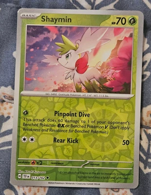 Shaymin Reverse Holo 013/162 Sv05: Temporal Forces Pokemon - Image 1 of 3