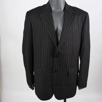 Paul Smith London Men’s Pinstripe Wool Blazer Jacket Black Size XL - Image 1 of 4