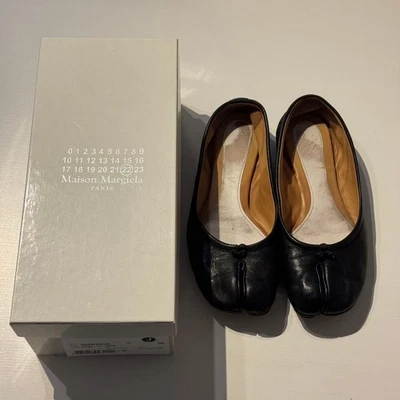 Maison Margiela Tabi Ballet Pisos Cuero Negro Talla 36/23cm Japón Auténtico Foto 1 de 4