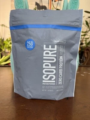 Proteína en polvo Isopure Zero Carb, vainilla cremosa - 1 lb Foto 1 de 2