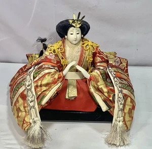 Antike japanische Hina Ningyo Kaiserin Puppe - Bild 1 von 9