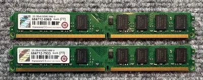 Lote de 2 Transcend de 4 GB de 2 GB DDR2 2Rx8 800U Foto 1 de 3