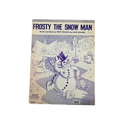 Partituras Frosty the Snowman 1950 vacaciones Navidad Steve Nelson Jack Rollins Foto 1 de 4