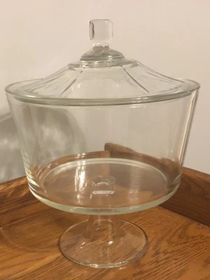 Vintage Crystal Trifle Bowl With Lid - Image 1 of 4