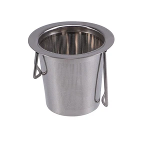 Stainless Steel Tea Infuser Tea Strainer with Foldable Double Handles for - Picture 1 of 11