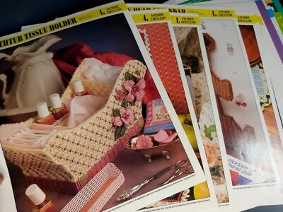 Annie's International Plastic Canvas Club 12 Dividers And 16 Inserts 1994 Vtg - Image 1 of 4