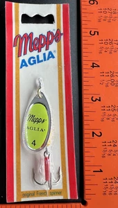MEPPS ALGIA SPINNER SIZE 4 - GREEN AND SILVER - Picture 1 of 3