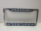 Paradise Ventura California Chevrolet Metal Dealership License Plate Frame