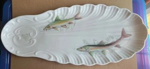 Limoges France Porcelain De Solagne Fish Platter Plate L55cm - Picture 1 of 6