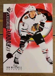 2020-21 SP Authentic #134 IAN MITCHELL Rookie Card RED #/799 Chicago Blackhawks - Picture 1 of 3