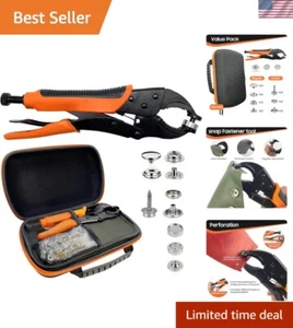 Adjustable Snap Installation Tool Kit - 15mm with 40 Marine Snap Sets Included - Picture 1 of 8