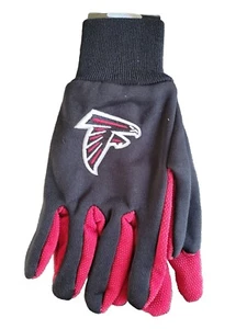 NEW Football Black & Red NFL Atlanta Falcons Gripped Utility Gloves Licensed - Picture 1 of 1