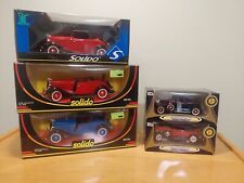 Solido Prestige & Anson x5 1:18&1:24 Ford Roadster &Cabriolet-Peerless- Packhard