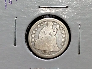 1841-O 10C Liberty Seated Dime - Imagen 1 de 4