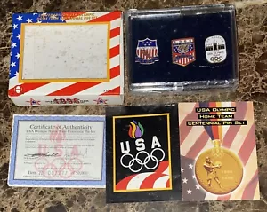 1996 Limited Edition USA Olympic Home Team Centennial 3-Pin Set JC Penney 007277 - Bild 1 von 2
