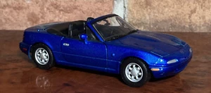 MAZDA MX-5 Convertible Blue  Car SCALE 1:24 SCALE BRAND NEW - Picture 1 of 12