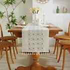 Table Khaki Leaves Tassel Tea Table Mat Cotton Linen Table Home Decor Tablecloth