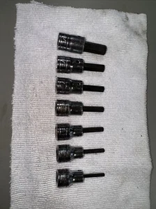Snap-On 7pc 3/8" Drive Standard Hex Bit Socket FA12A -FA4a - Picture 1 of 7