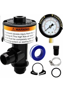 98209800 Válvula de alivio de aire manual de alto flujo con medidor para filtros de piscina Pentair - Imagen 1 de 9