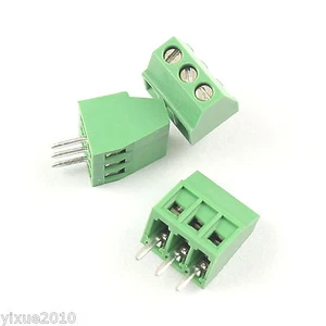 10Pcs 2.54mm 0.1 "Universal 3 Pin 3 Polos PCB tornillo conector de bloque de terminales - Imagen 1 de 7