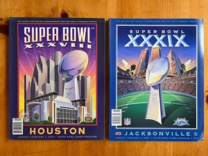Super Bowl Programs XXXVIII 38 Houston and XXXIX 39 Jacksonville NFL football - Bild 1 von 1